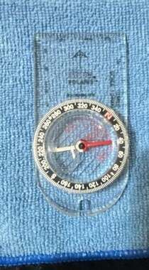 Nexus Polaris Vintage Transparent Baseplate Orienteering Compass.